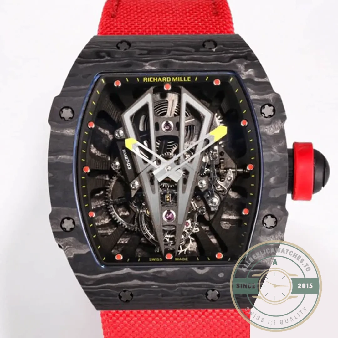 Replica Richard Mille 27-03 Tourbillon Black Carbon Fiber Case - Budget Luxury Replica Watch