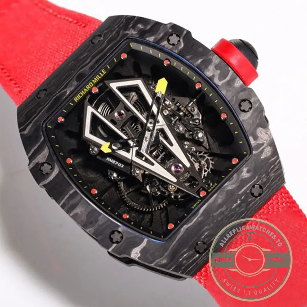 Replica Richard Mille 27-03 Tourbillon Black Carbon Fiber Case - Affordable Luxury Replica Timepiece
