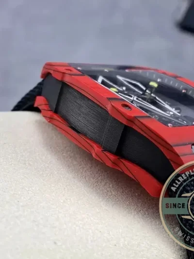 Replica Richard Mille 27-03 Tourbillon Red Carbon Fiber Case - Swiss-Made Clone Watch