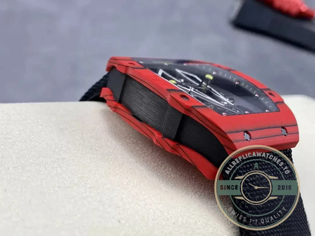Replica Richard Mille 27-03 Tourbillon Red Carbon Fiber Case - Swiss-Made Clone Watch