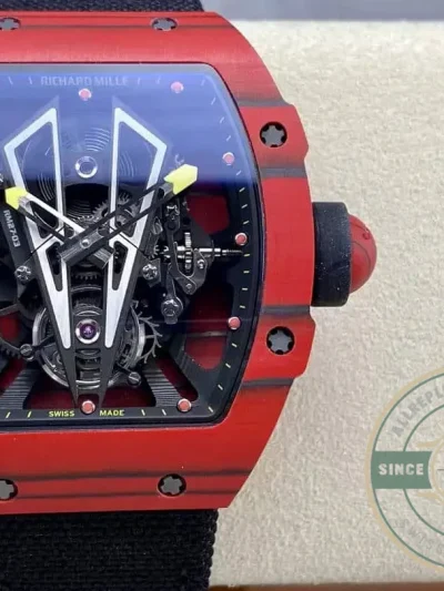 Replica Richard Mille 27-03 Tourbillon Red Carbon Fiber Case - Factory Super Clone Watch