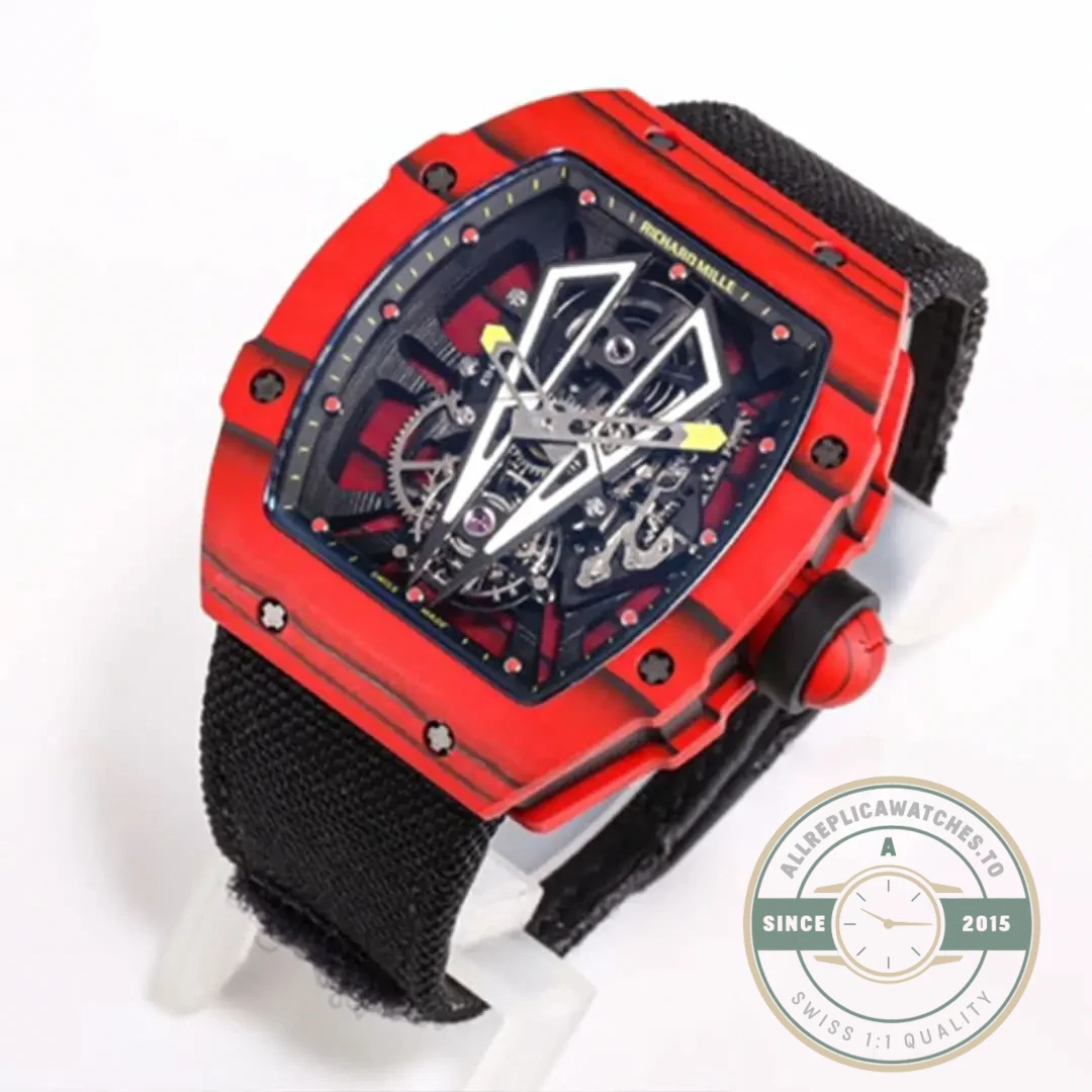 Replica Richard Mille 27-03 Tourbillon Red Carbon Fiber Case - High-Grade Replica Watch