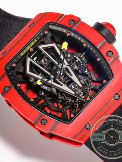 Replica Richard Mille 27-03 Tourbillon Red Carbon Fiber Case - Premium Super Clone Watch