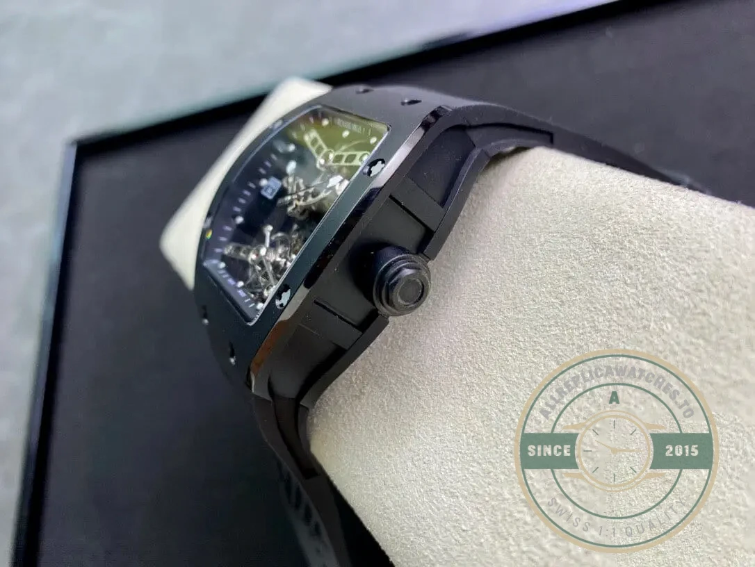 Replica Richard Mille 27 Transparent Black Dial - Premium Super Clone Watch
