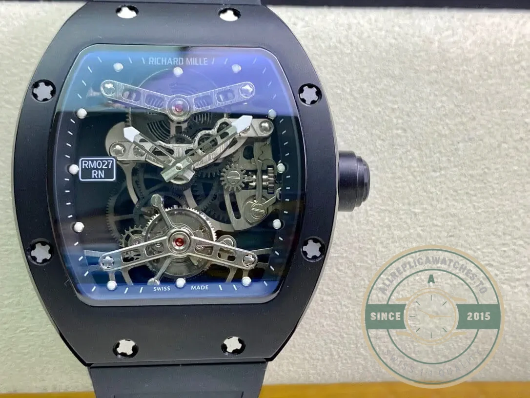 Replica Richard Mille 27 Transparent Black Dial - Swiss Movement Replica Watch