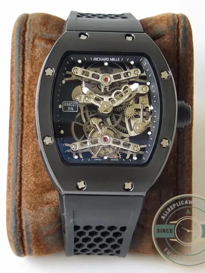 Replica Richard Mille 27 Transparent Black Dial - Swiss Movement Replica Watch