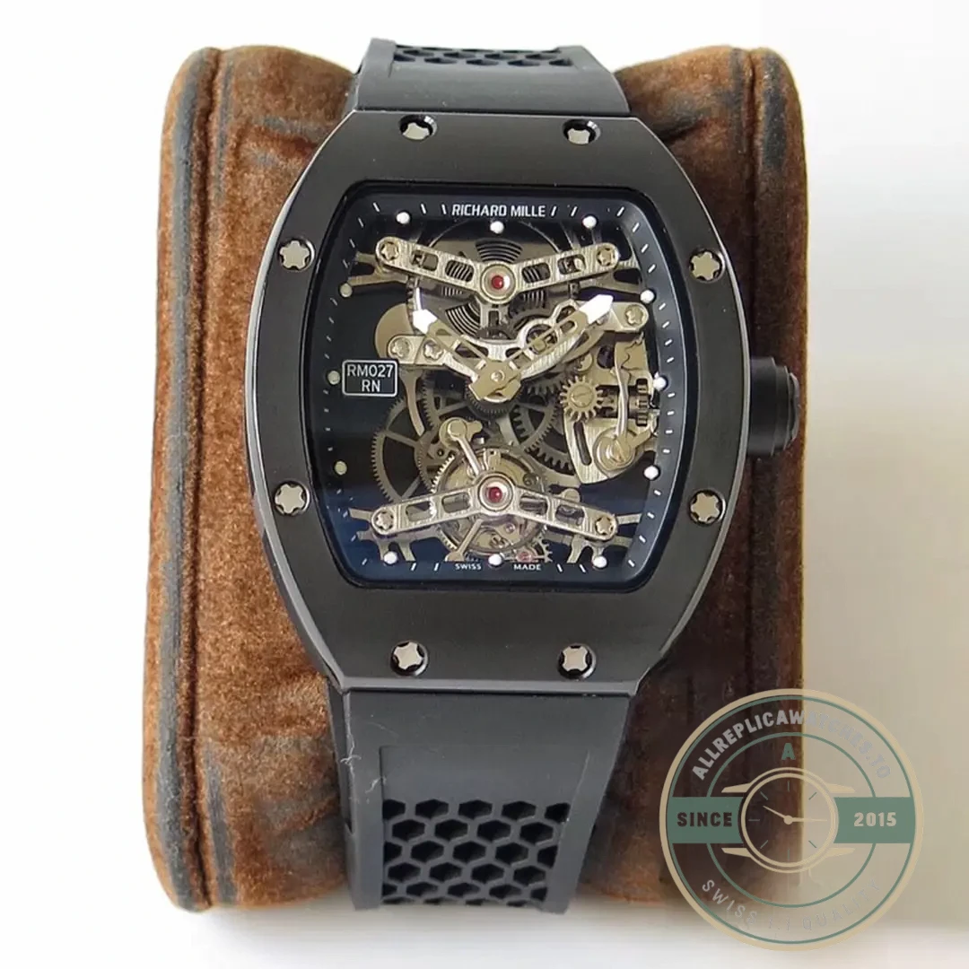 Replica Richard Mille 27 Transparent Black Dial - Swiss Movement Replica Watch