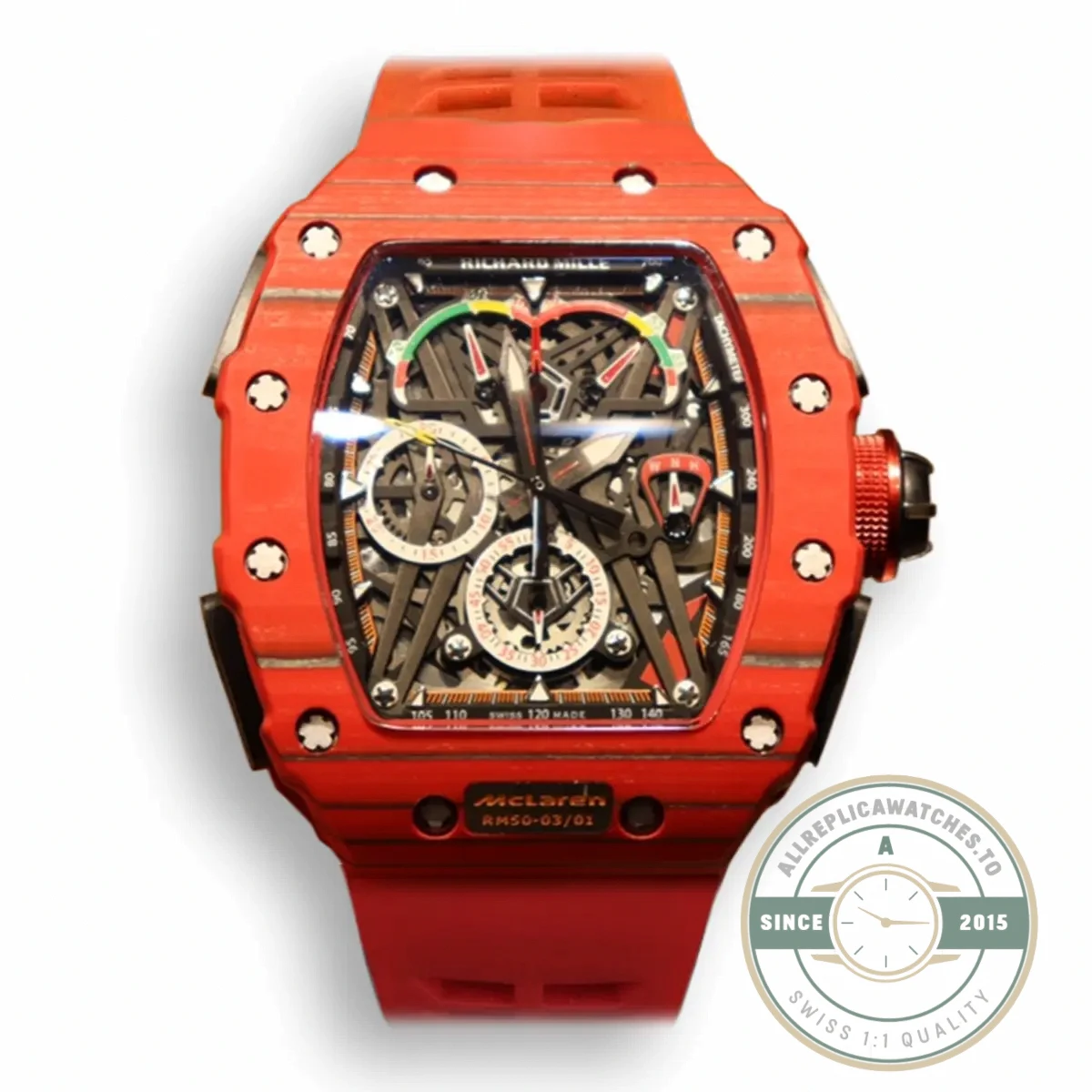 Replica Richard Mille 50-03 Red Carbon Case - Swiss-Made Clone Watch
