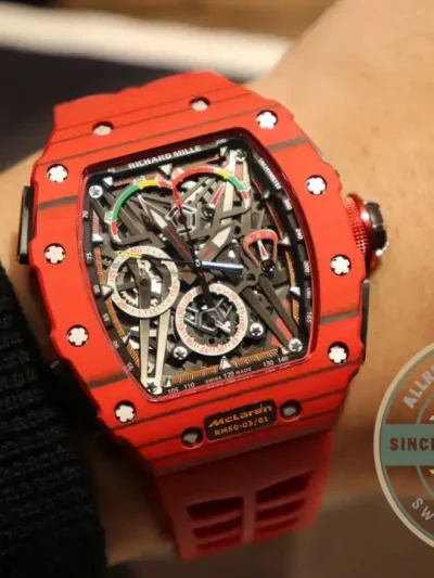 Replica Richard Mille 50-03 Red Carbon Case - Factory Super Clone Watch