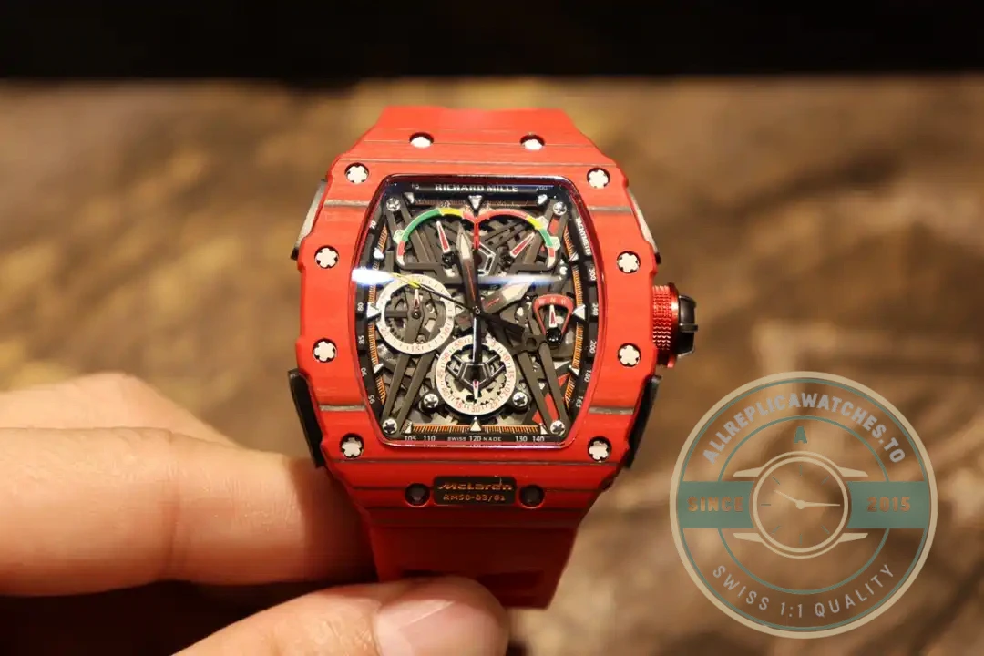 Replica Richard Mille 50-03 Red Carbon Case - 1:1 Swiss Replica Watch