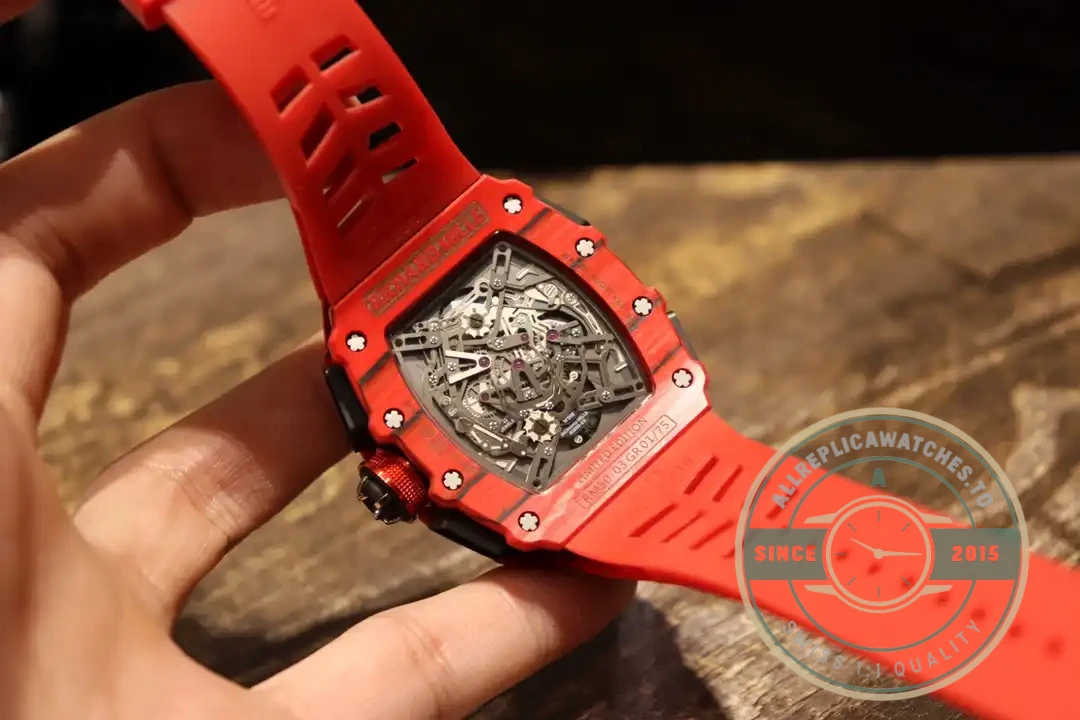 Replica Richard Mille 50-03 Red Carbon Case - 1:1 Swiss Replica Watch