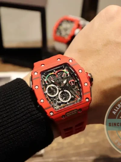 Replica Richard Mille 50-03 Red Carbon Case - Affordable Super Clone Watch