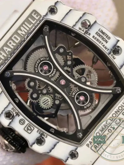 Replica Richard Mille 53-01 White Tpt Carbon Fiber - Swiss-Made Clone Watch
