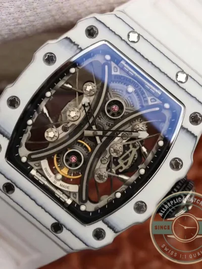 Replica Richard Mille 53-01 White Tpt Carbon Fiber - Swiss Movement Replica Watch