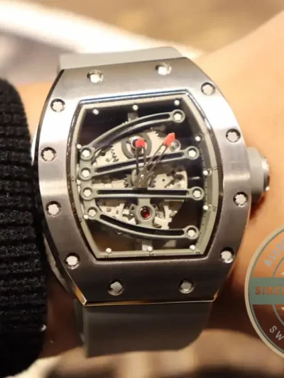 Replica Richard Mille 59-01 Grey Strap - High-Grade Replica Watch