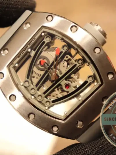 Replica Richard Mille 59-01 Grey Strap - High-Grade Replica Watch