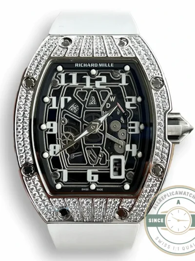 Replica Richard Mille 67-01 Titanium Diamonds Automatic Winding - Premium Super Clone Watch