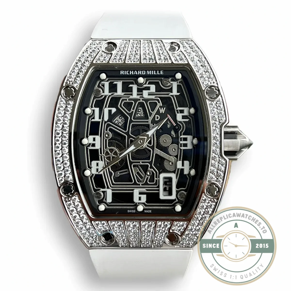 Replica Richard Mille 67-01 Titanium Diamonds Automatic Winding - Premium Super Clone Watch