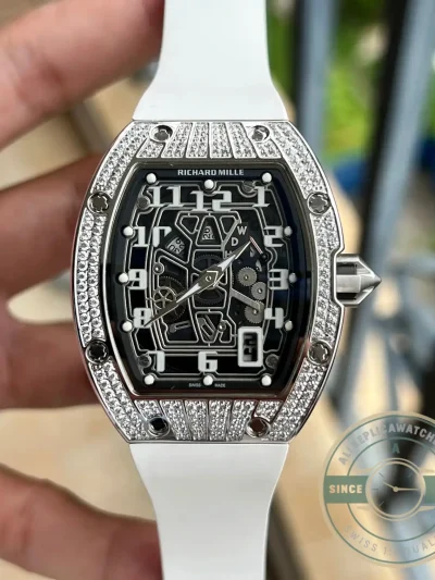 Replica Richard Mille 67-01 Titanium Diamonds Automatic Winding - Factory Super Clone Watch
