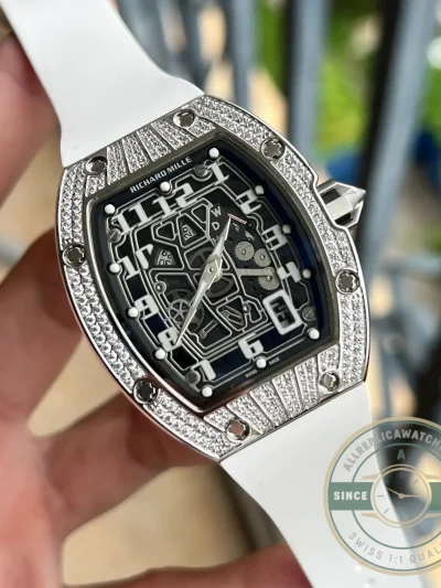 Replica Richard Mille 67-01 Titanium Diamonds Automatic Winding - Affordable Super Clone Watch