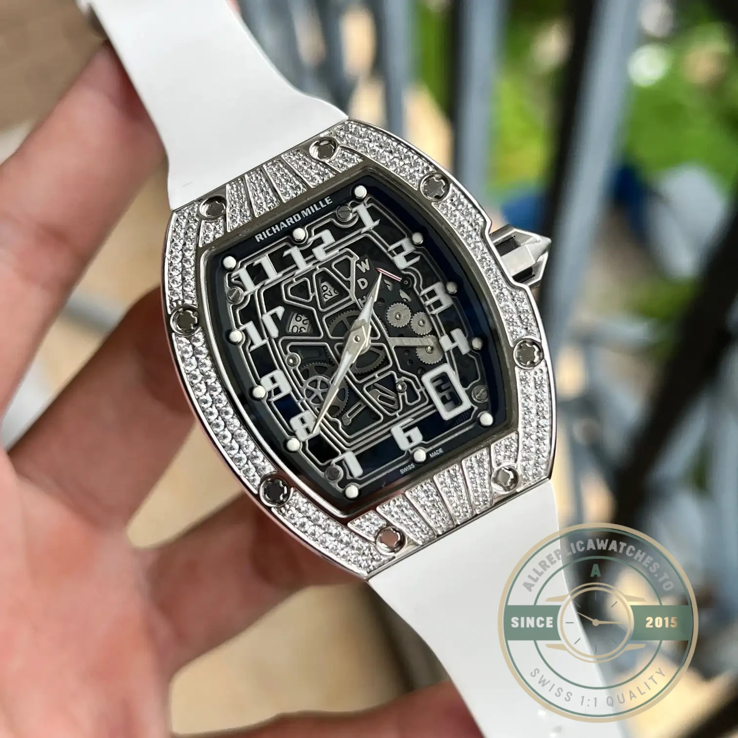 Replica Richard Mille 67-01 Titanium Diamonds Automatic Winding - Affordable Super Clone Watch