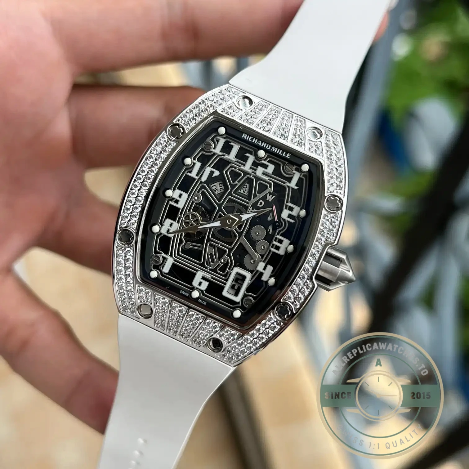 Replica Richard Mille 67-01 Titanium Diamonds Automatic Winding - Affordable Super Clone Watch