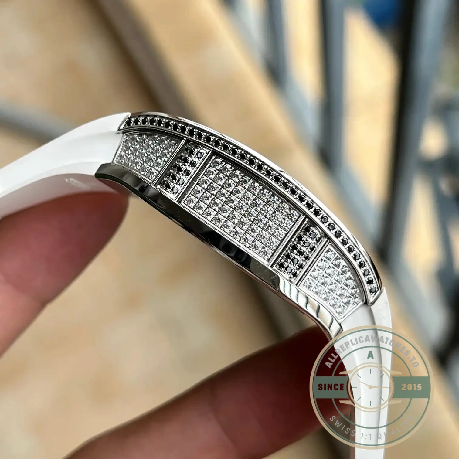 Replica Richard Mille 67-01 Titanium Diamonds Automatic Winding - Luxury Replica Watch