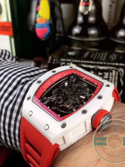 Replica Richard Mille035-america5 Red Strap - Best Quality Replica Watch