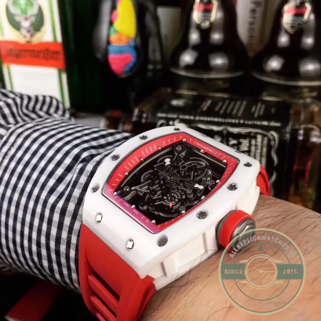 Replica Richard Mille035-america5 Red Strap - Best Quality Replica Watch