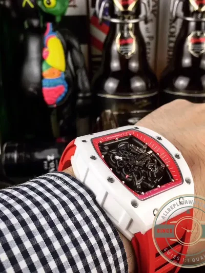 Replica Richard Mille035-america5 Red Strap - Budget Luxury Replica Watch
