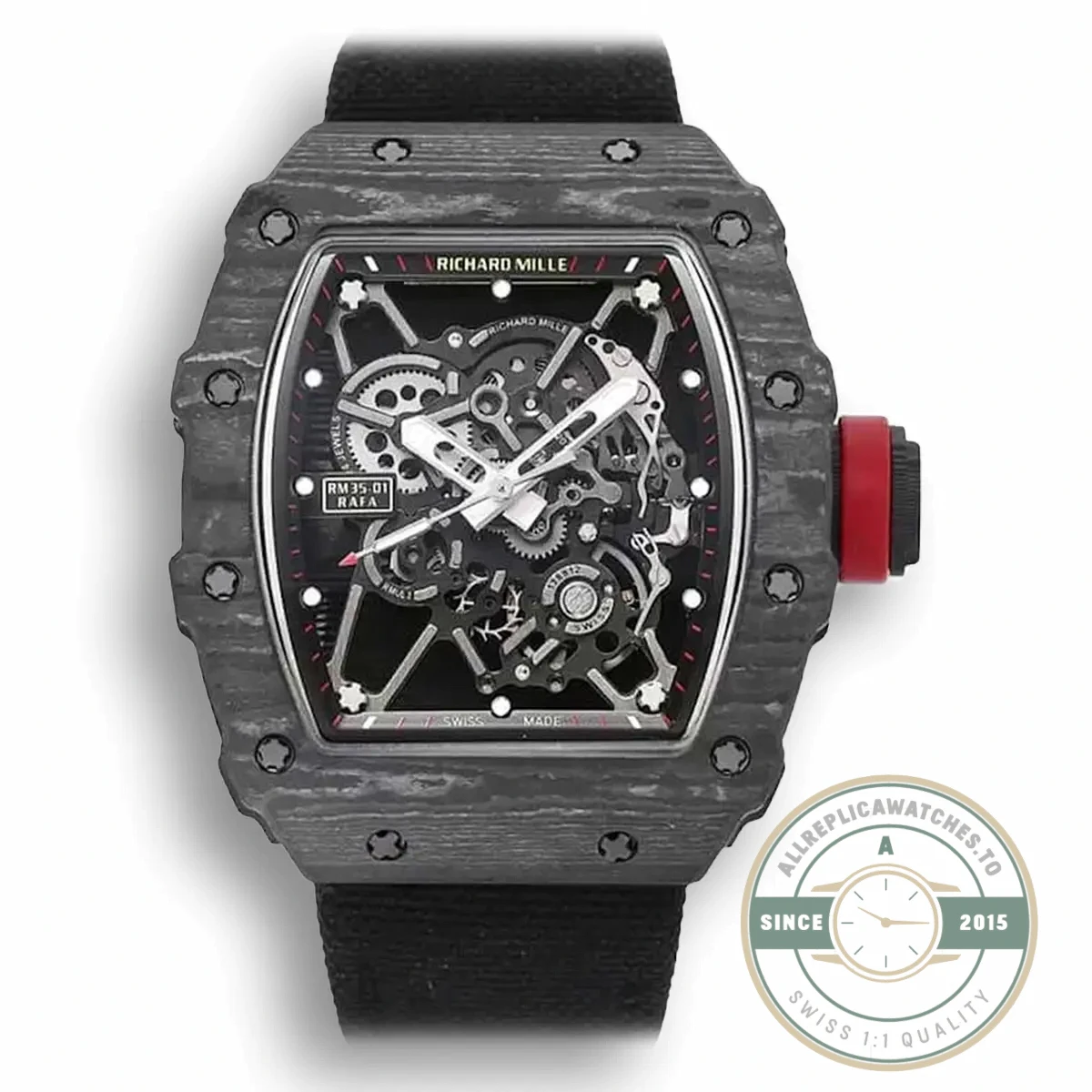 Replica Richard Mille35-01 Bbr Factory Black Carbon Fiber Case - Luxury Replica Watch
