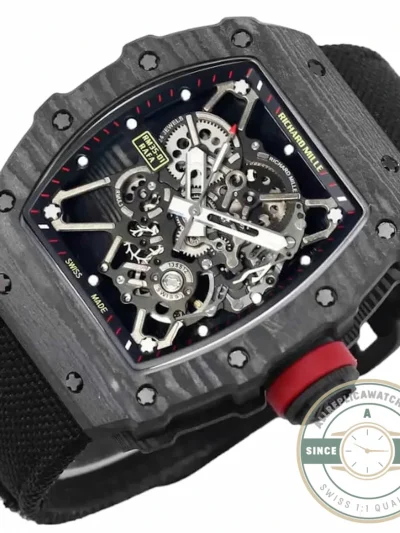 Replica Richard Mille35-01 Bbr Factory Black Carbon Fiber Case - Swiss Movement Replica Watch