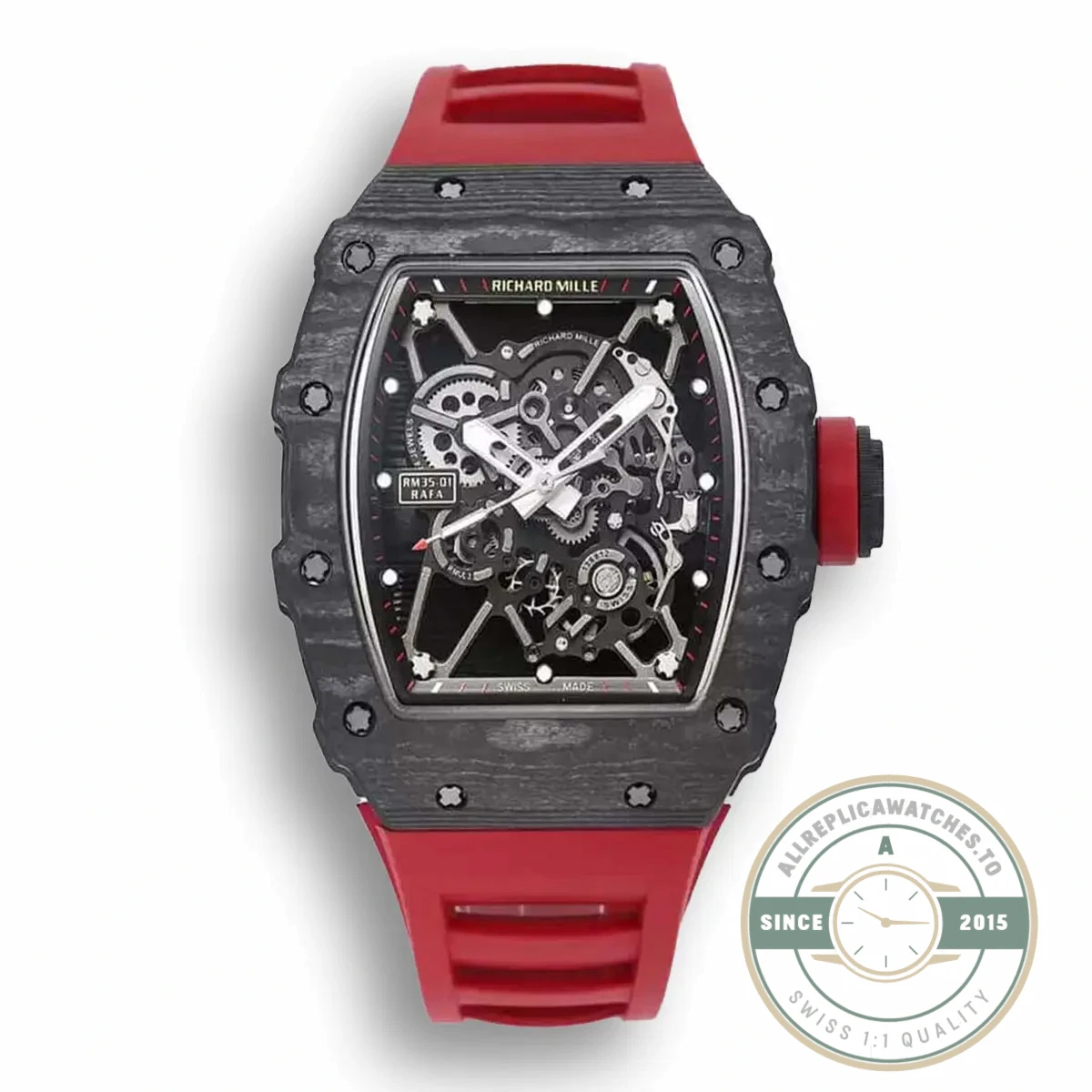 Replica Richard Mille35-01 Bbr Factory Rubber Strap - Premium Super Clone Watch