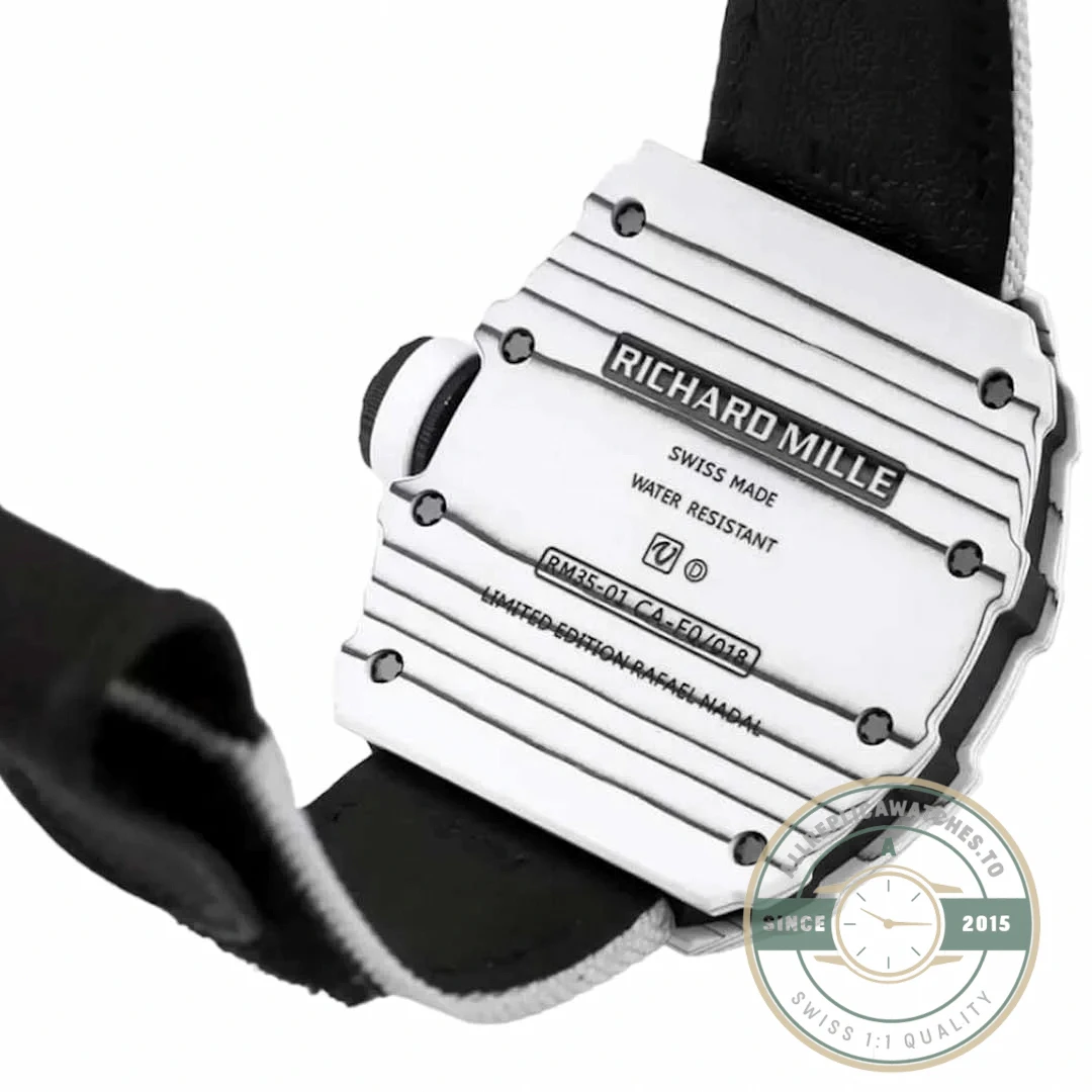 Replica Richard Mille35-01 Bbr Factory White Carbon Fiber Case - Factory Super Clone Watch