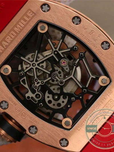 Replica Richard Mille35-01 Kv Factory Rose Gold - Swiss Movement Replica Watch