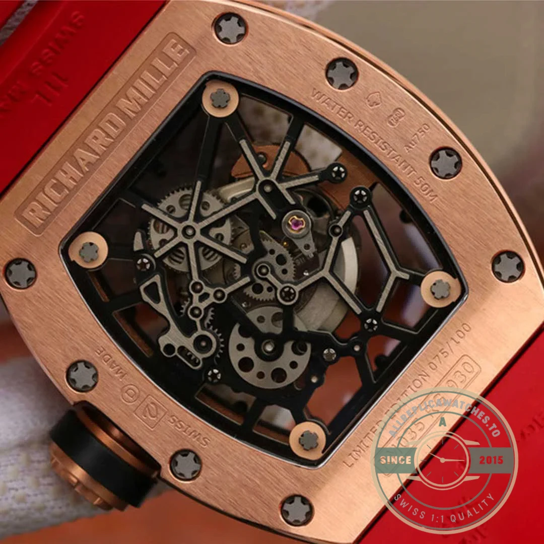 Replica Richard Mille35-01 Kv Factory Rose Gold - Swiss Movement Replica Watch