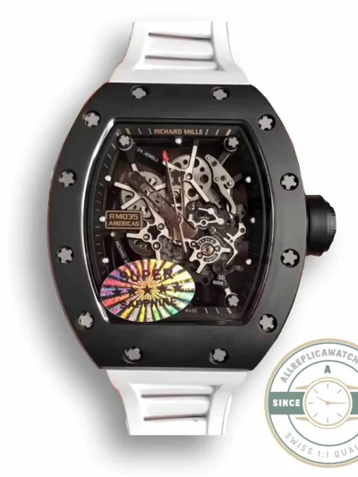 Replica Richard Mille35-01 Kv Factory White Strap - Best Quality Replica Watch