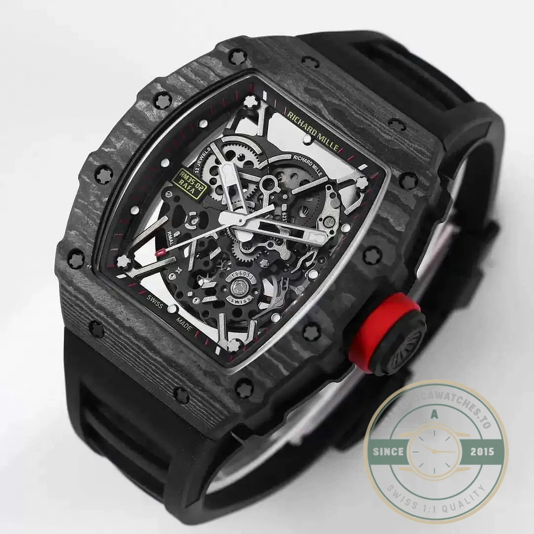 Replica Richard Mille35-02 Black Carbon Fiber - Affordable Super Clone Watch