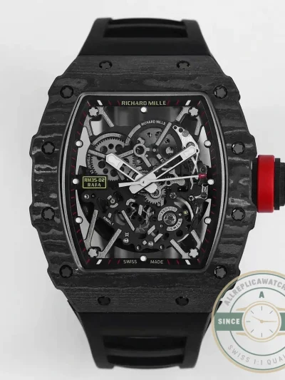 Replica Richard Mille35-02 Black Carbon Fiber - Luxury Replica Watch