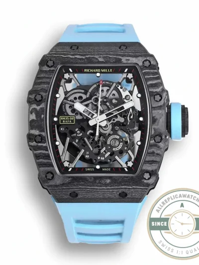 Replica Richard Mille35-02 Blue Rubber Strap - Swiss Movement Replica Watch