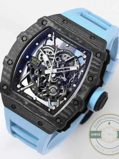 Replica Richard Mille35-02 Blue Rubber Strap - Luxury Replica Watch