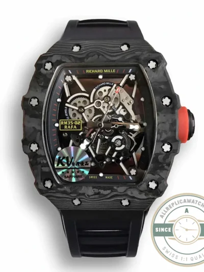 Replica Richard Mille35-02 Kv Factory V3 Black Strap - Affordable Super Clone Watch