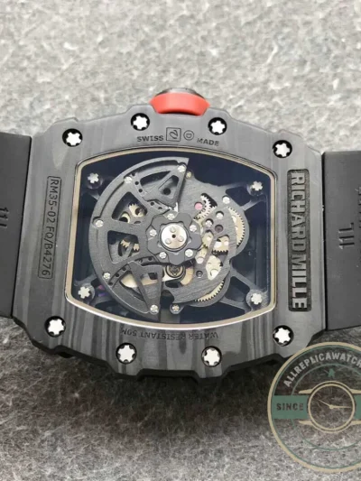 Replica Richard Mille35-02 Kv Factory V3 Black Strap - Swiss Movement Replica Watch