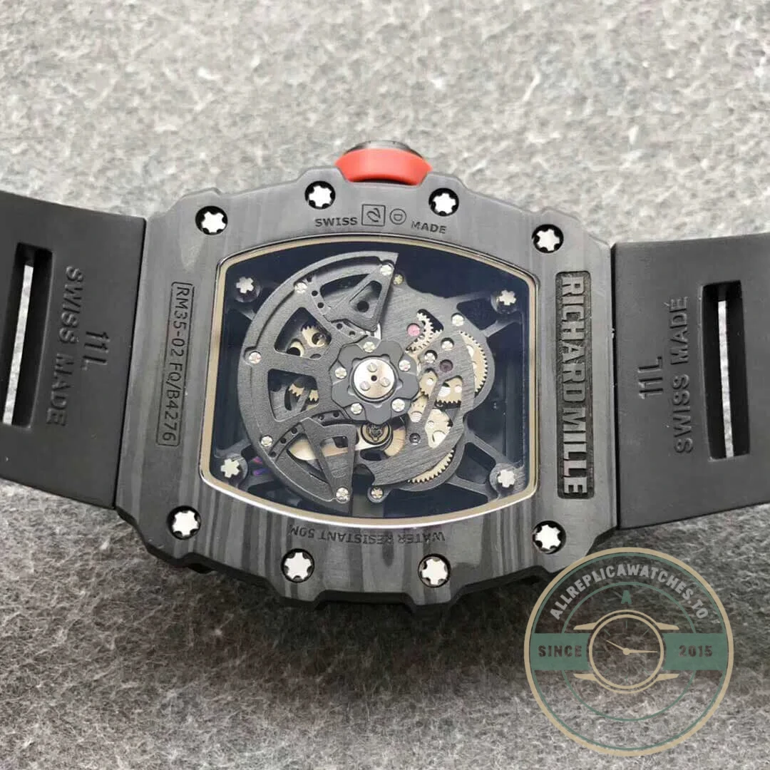 Replica Richard Mille35-02 Kv Factory V3 Black Strap - Swiss Movement Replica Watch