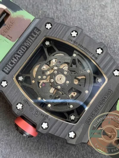 Replica Richard Mille35-02 Kv Factory V3 Camouflage Strap - Premium Super Clone Watch