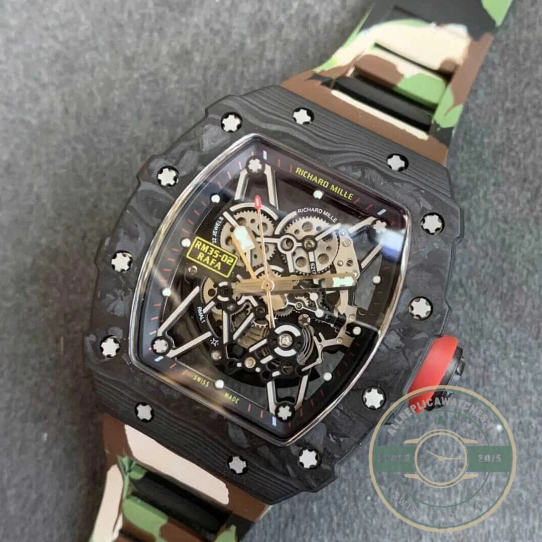 Replica Richard Mille35-02 Kv Factory V3 Camouflage Strap - High-Grade Replica Watch