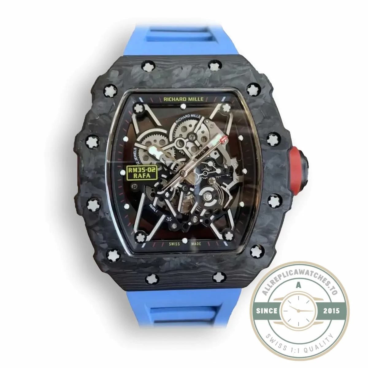 Replica Richard Mille35-02 Kv Factory V3 Carbon Fiber Case - Affordable Super Clone Watch