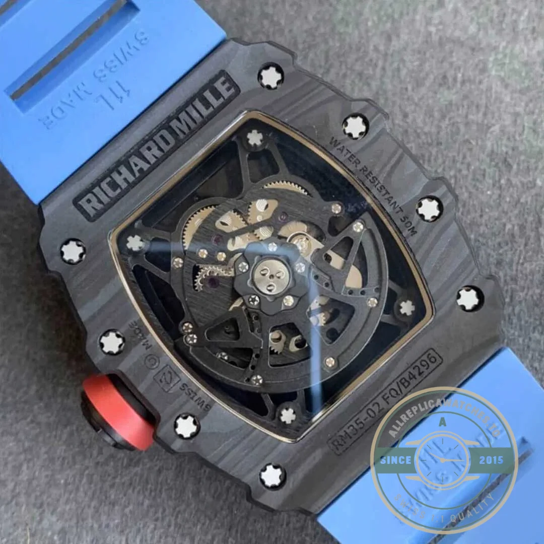 Replica Richard Mille35-02 Kv Factory V3 Carbon Fiber Case - High-Grade Replica Watch