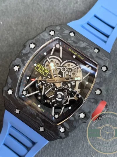 Replica Richard Mille35-02 Kv Factory V3 Carbon Fiber Case - Swiss-Made Clone Watch