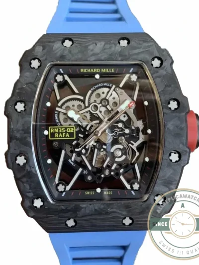 Replica Richard Mille35-02 Kv Factory V3 Carbon Fiber Case - Top-Tier Swiss Replica Watch